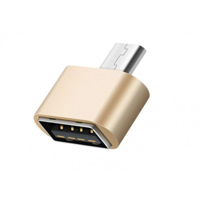 OTG USB на micro USB- золото
