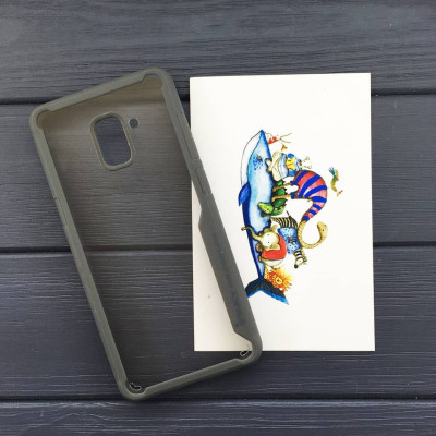 Накладка силиконовая ipaky Luckcool для Samsung J2 Pro/J250- серый