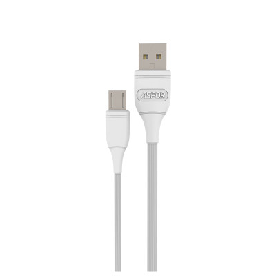 USB кабель Aspor AC-01 Plus Micro 2.1A/2м- белый
