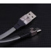 USB кабель Aspor A160 Type-C Плоский Silicon  2.4A/1.2м- графит