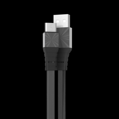 USB кабель Aspor A160 Type-C Плоский Silicon  2.4A/1.2м- графит