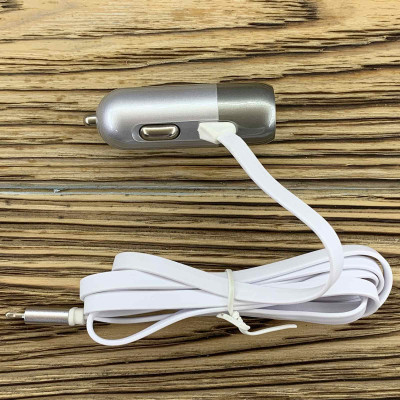 АЗУ Aspor A38C Lightning Metal Series 2.4A/1USB- бело-серебро