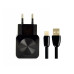 СЗУ Aspor F13C Carbon Series 2.1A/2USB + USB кабель Lightning- черный