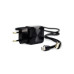 СЗУ Aspor F13C Carbon Series 2.1A/2USB + USB кабель Micro- черный