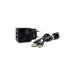 СЗУ Aspor F13C Carbon Series 2.1A/2USB + USB кабель Type-C- черный