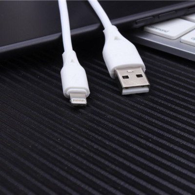 USB кабель Aspor AC-06 Lightning 2.4A/1м- белый