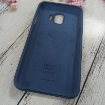 Накладка Silicone Case (AAAA Copy) для Samsung J260/J2 Core 2018- синий