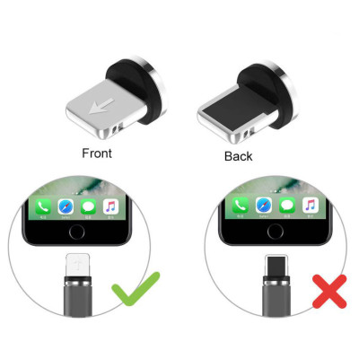 USB кабель Aspor 360 Lightning magnetic- графит