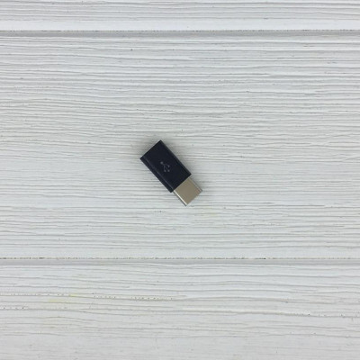 Переходник Type-C to Micro USB- черный