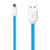 USB кабель Ldnio XS-07 micro USB 1м- бело-синий