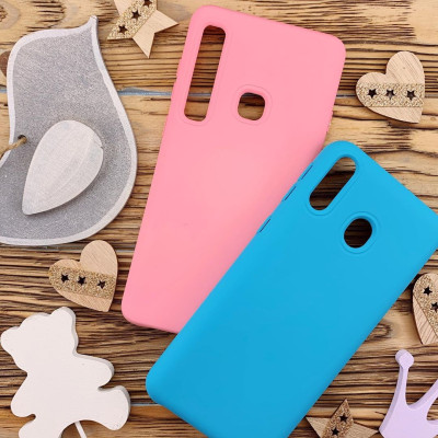Накладка силиконовая "Silicone Case" No Brand для Huawei Y9 2019- голубой