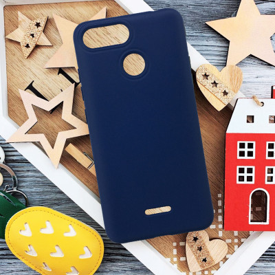 Накладка силиконовая "Silicone Case" No Brand для Huawei Y9 2019- синий
