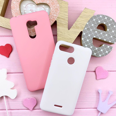 Накладка силиконовая "Silicone Case" No Brand для iPhone 7- белый