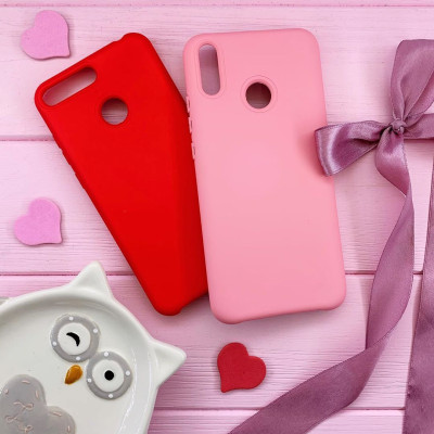 Накладка силиконовая "Silicone Case" No Brand для iPhone 7- розовый