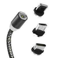 USB кабель Aspor 360 Lightning magnetic- черный