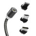 USB кабель Aspor 360 Lightning magnetic- черный