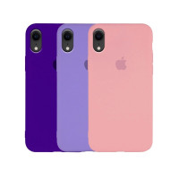 Накладка Silicone Case Original Full Cover для iPhone XR- №53 желтый