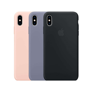 Накладка Silicone Case Original Full Cover для iPhone XS Max- №8 темно-синий