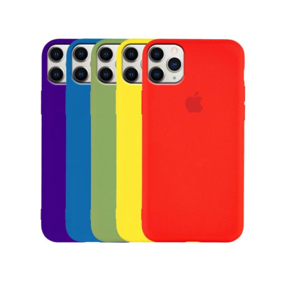 Накладка Silicone Case Original Full Cover для iPhone 11 Pro Max- №9 белый