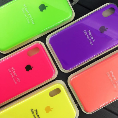 Накладка Silicone Case Original Full Cover для iPhone 11 Pro- №42 розово-красный