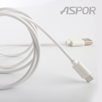 USB кабель Aspor A173 Type-C 2A/1.2м- белый