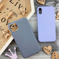 Накладка силиконовая Aspor Silicone Full для Samsung A20s/A207- серый