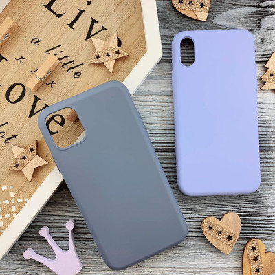 Накладка силиконовая Aspor Silicone Full для Samsung A20s/A207- серый