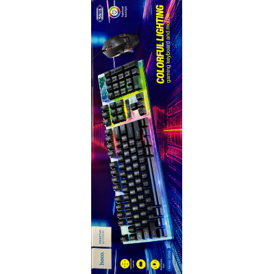 Клавиатура и мышь Hoco GM18 Luminous gaming keyboard and mouse set 