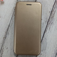 Книжка Premium Leather Case для Samsung M11/M115 тех. упаковка- золотой