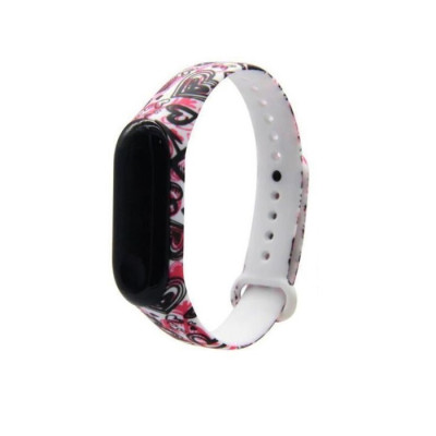 Ремешок силиконовый для Mi Band 5 Fancy- №13 карты