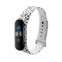 Ремешок силиконовый для Mi Band 5 Fancy- №14 мелодия