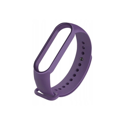 Ремешок силиконовый для Mi Band 5 Single- №3 фиолетовый