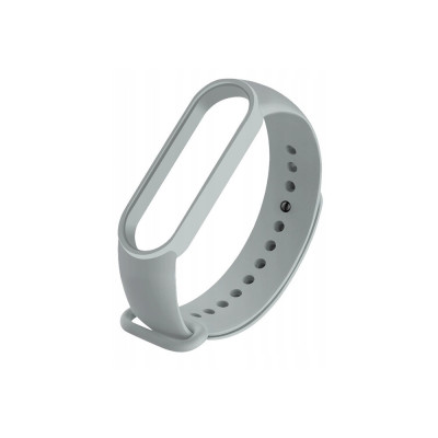 Ремешок силиконовый для Mi Band 5 Single- №6 серый