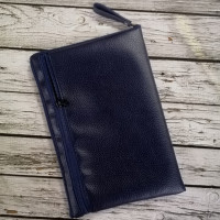 Сумка универсальная Aspor 2 змейки от 7"- синий