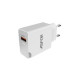 Мережевий зарядний пристрій Aspor A822 Fast Charger (USB/3A/18W)- білий