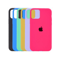 Накладка Silicone Case Original Full Cover для iPhone 12 Pro Max 6,7"- №8 темно-синий