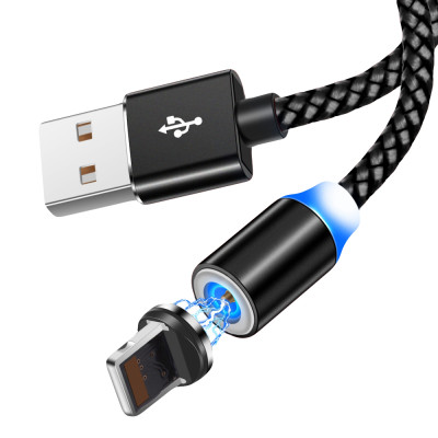 USB кабель Aspor 360 Pro Lightning magnetic- черный