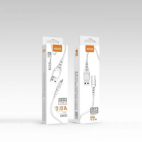 USB кабель Aspor A100 Micro Fast Charge 3A/1м- белый