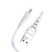 USB кабель Aspor A101 Lightning Fast Charge 3A/1м- белый