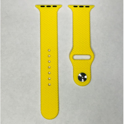 Ремешок Soft touch плетеный для Apple Watch (38/40мм)- желтый