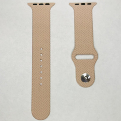 Ремешок Soft touch плетеный для Apple Watch (42/44мм)- розовый