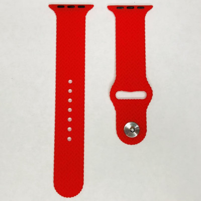 Ремешок Soft touch плетеный для Apple Watch (42/44мм)- красный