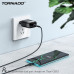 СЗУ Tornado TD-16 (2USB/2.4A/1м) + USB кабель Type-C- черный