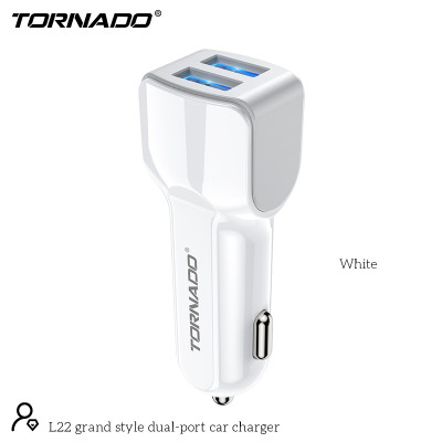 АЗУ Tornado L-22 (2USB/2.4A/1м)- белый