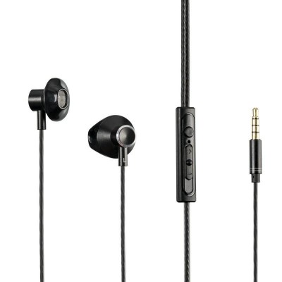 (DL UA) Навушники з мікрофоном Gelius Pro GP-HF350 Vibe + button call answering + volume control- чорний