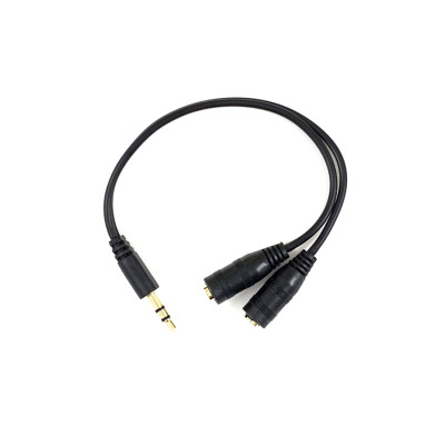 Перехідник 3.5mm M на 2*3.5mm F cheap  (на 2 навушника) 0,2м