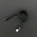 USB кабель Aspor AC-08 Micro Nylon/LED 3A/1.0м- чорний