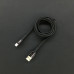 USB кабель Aspor AC-10 Type-C Nylon/LED 3A/1.0м- чорний