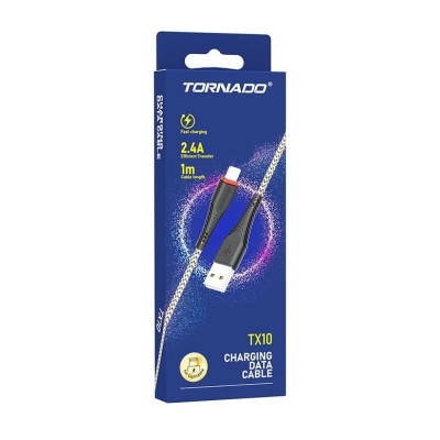 USB кабель Tornado TX10 Lightning (2,4A/1м)- золотий