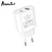 Мережевий зарядний пристрій Avantis A865PD QC3.0 (20W PD)- білий